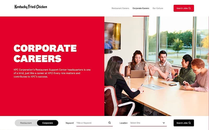 KFC Careers project image